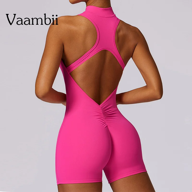 Conjunto de traje de sudor para mujer, conjunto de ropa deportiva para gimnasio, traje de entrenamiento elástico, traje de Yoga de una pieza, conjunto deportivo sin costuras