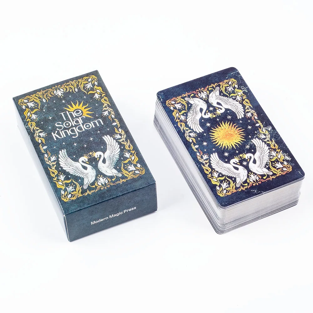 Baraja de Tarot The Solar Kingdom, juego de 78 cartas de oráculo para acera y adivinación cósmica, edición de versiones en inglés, juego de mesa