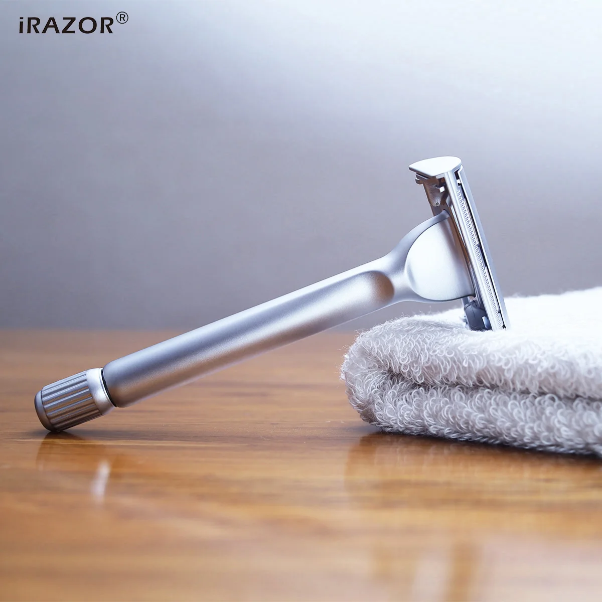 IRAZOR, nueva maquinilla de afeitar de seguridad de doble filo con diseño de mariposa pesada con 10 Uds. De recambios de cuchillas originales para hombres, juego de regalo de aseo reutilizable