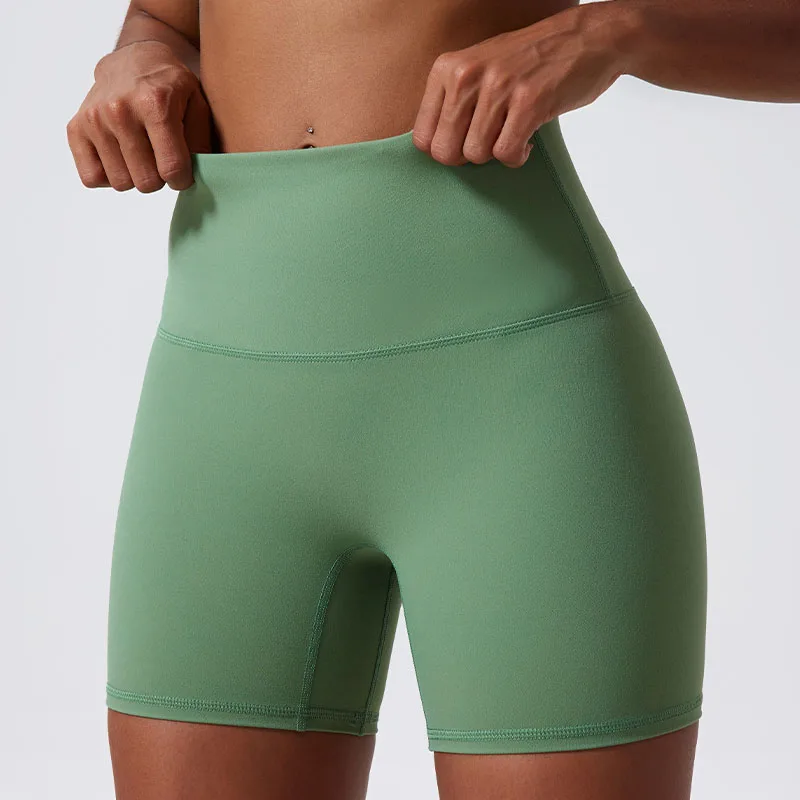 Hearuisavy Shorts de Yoga Suaves de Verano, Leggings Deportivos de Cintura Alta para Mujer, Shorts para Correr y Hacer Ejercicio