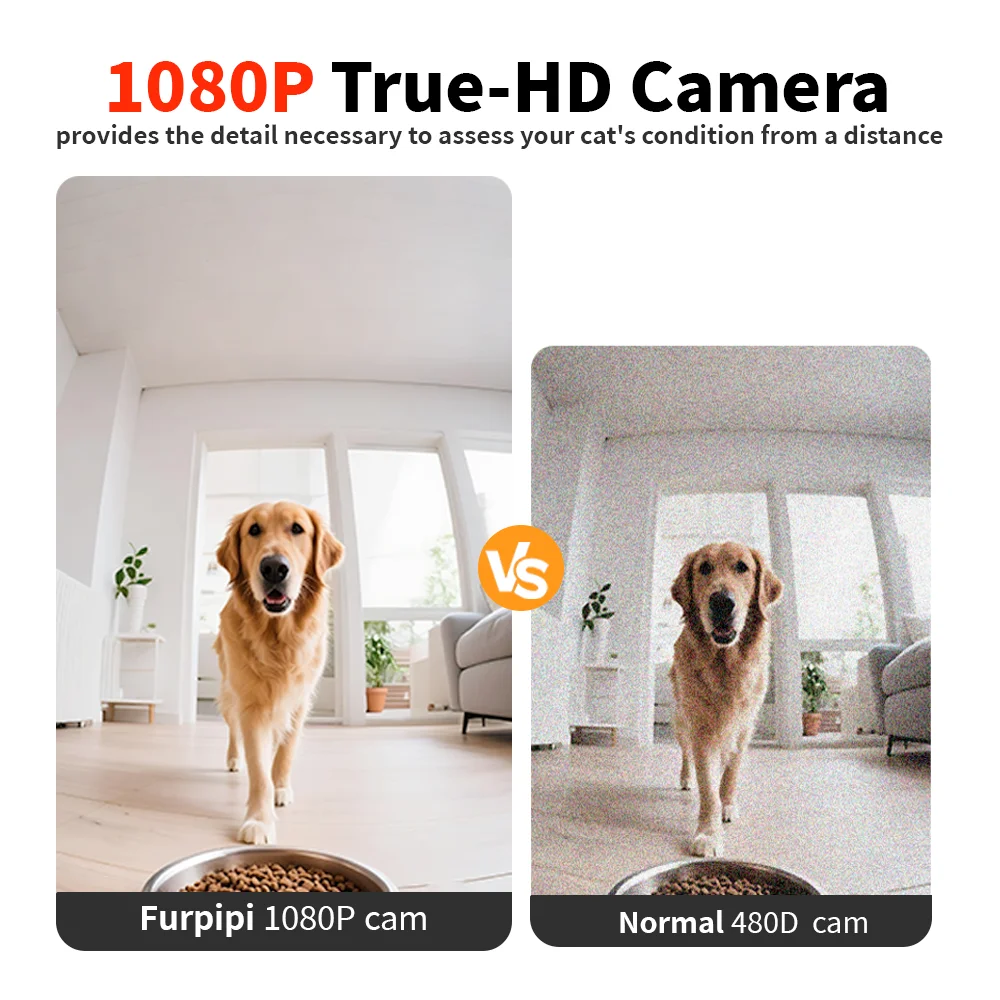 Comedero automático para gatos de 8L con cámara de vídeo de 1080p, dispensador de comida para gatos con WiFi 5G, grabadora de voz inteligente para mascotas, aplicación Tuya, alimentador automático para mascotas