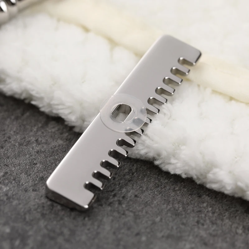 YAQI Romulus Open Comb Polished 316 Stainless Steel AC Blade Maquinilla de Afeitar de Seguridad de Una Sola Hoja para Hombre