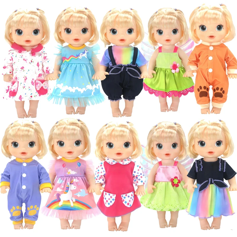 Vestido de muñecas para bebés de 30 Cm, vestido de lentejuelas verdes de verano, ropa de juguetes para bebés de 12 ", regalos de Navidad para niñas