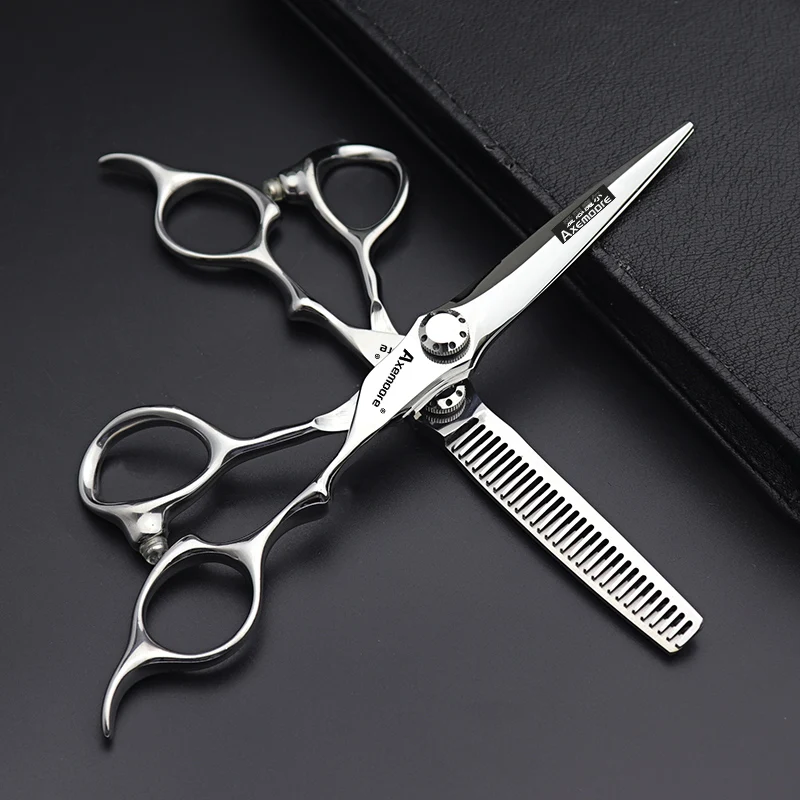 Tijeras de Peluquería Profesionales para Salones de Belleza, Tijeras de Barbero para Cortar, Entresacar y Peinar