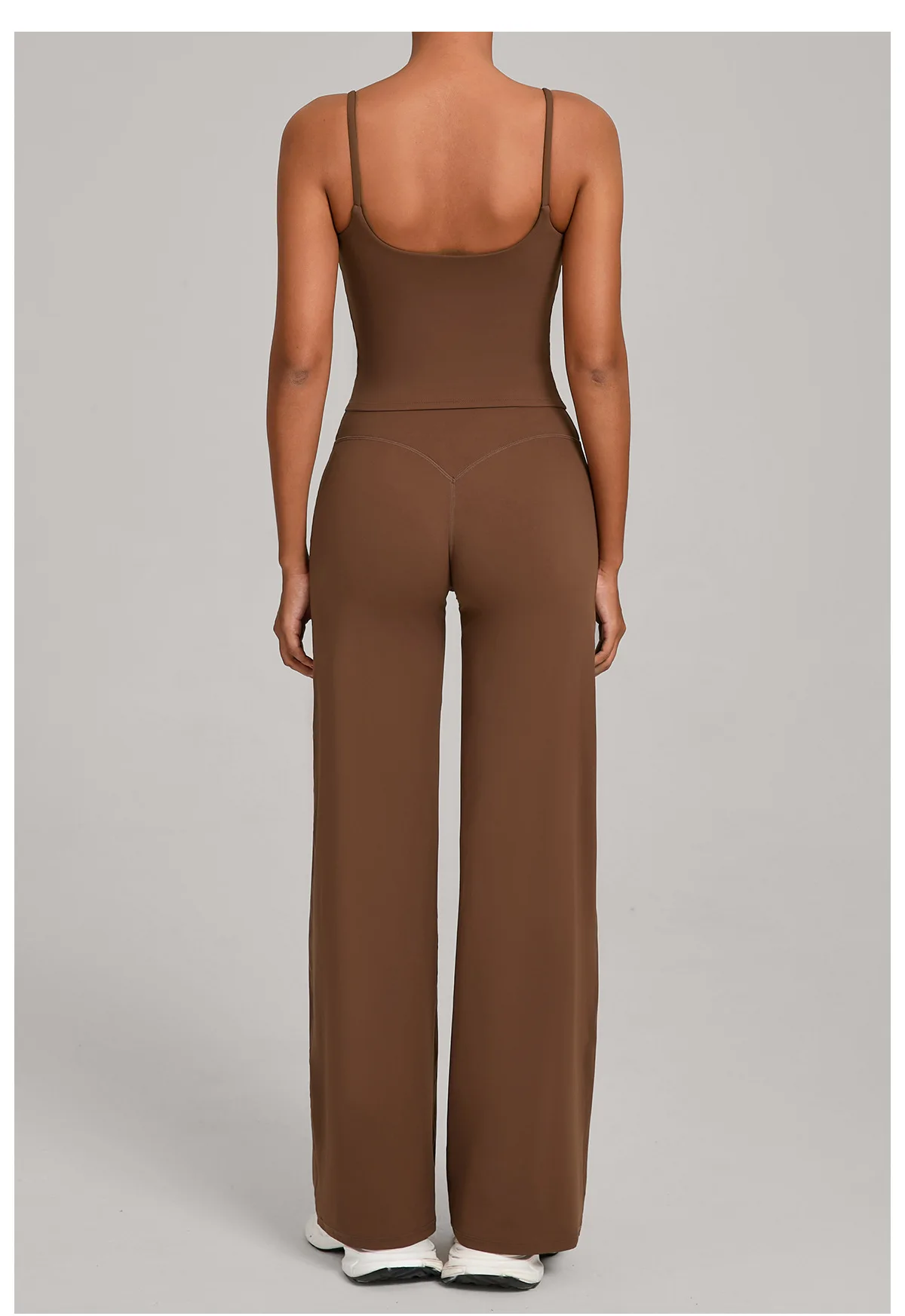 Ropa de entrenamiento para gimnasio, ropa informal para mujer, traje de Yoga ajustado para deportes al aire libre, traje de Fitness con sensación desnuda, conjunto de dos piezas de Yoga de cintura alta