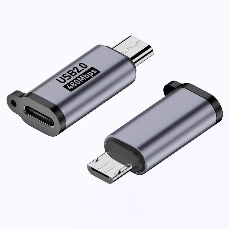 Adaptador USB tipo C a Micro USB macho a USB C hembra, convertidores para Xiaomi, Samsung, Cable de datos del cargador