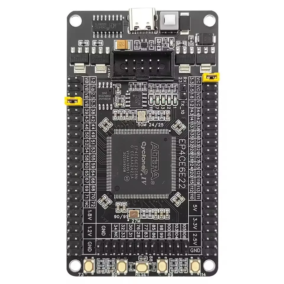 Placa de Desarrollo FPGA Altera Cyclone IV EP4CE6E22C8N con Puerto JTAG de 88x51mm para Aprender Verilog Intel