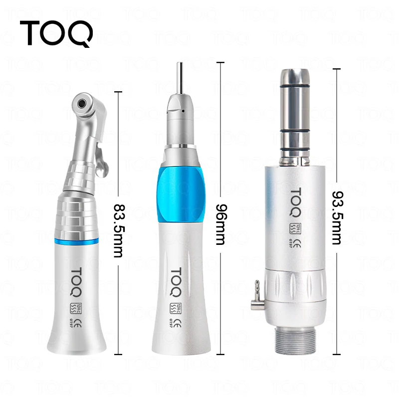 Kits de piezas de mano dentales de baja velocidad, Motor de aire de 2/4 orificios, contraángulo, pieza de mano recta, herramientas de equipo para dentistas