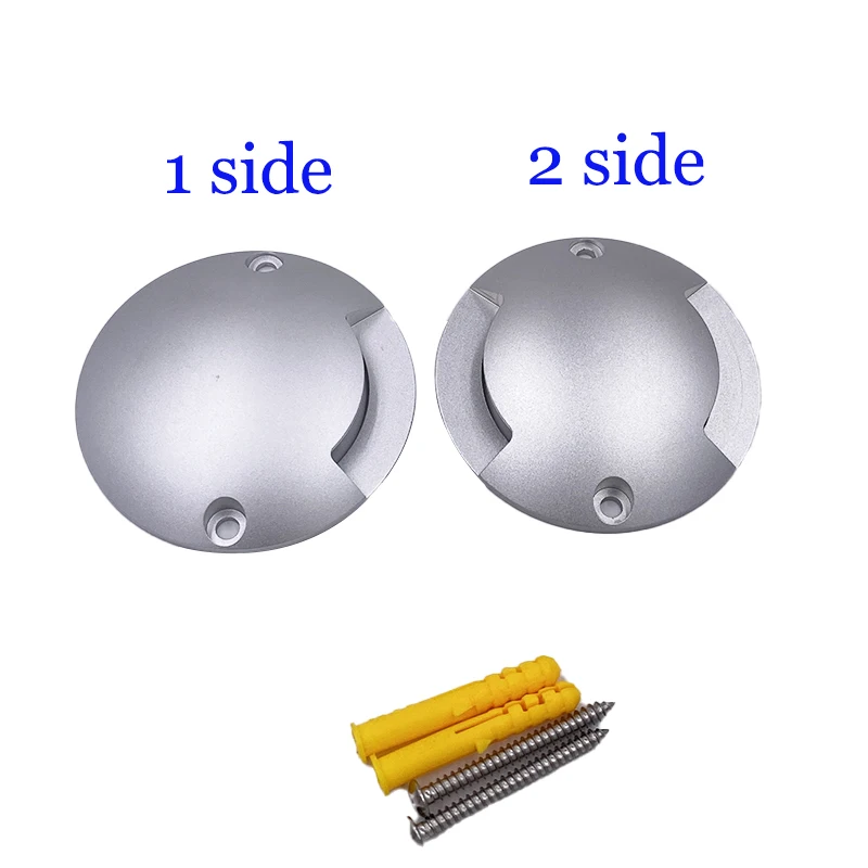 DC12V 1W Led ultrafino impermeable al aire libre jardín terraza lámpara de césped IP67 paso escalera cubierta punto de tierra foco montado en superficie
