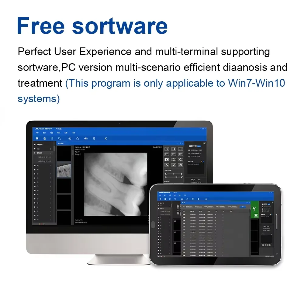 JUMTOP-Sensor Dental de rayos X Digital, sistema de imagen intraoral de radiografía, transmisión rápida, tamaño pequeño/grande