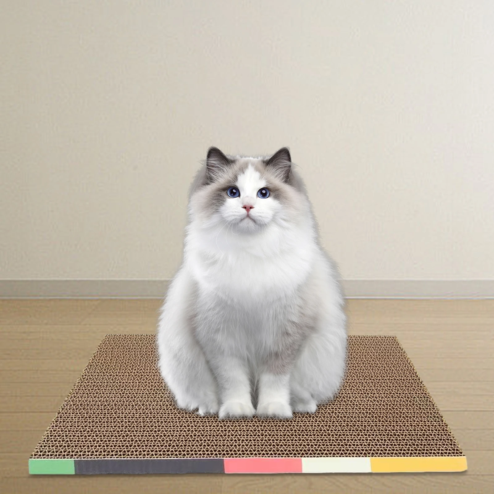 Cama rascadora de cartón para gatos, almohadilla para rascar, nido, tabla para dormir, gatos pequeños, medianos y grandes