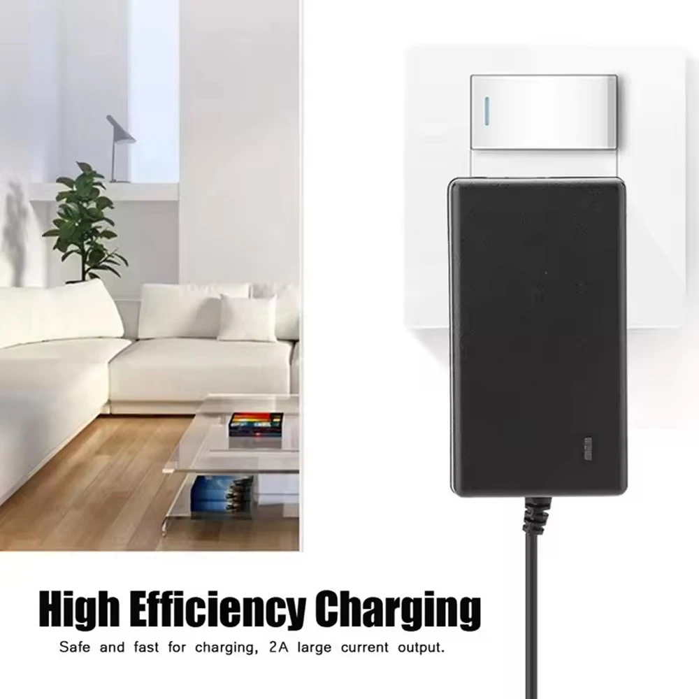 Cargador de batería de iones de litio de 12,6 V, 16,8 V, 21 V, 2A, para herramientas eléctricas, con adaptador de corriente CC para paquete de baterías de destornillador
