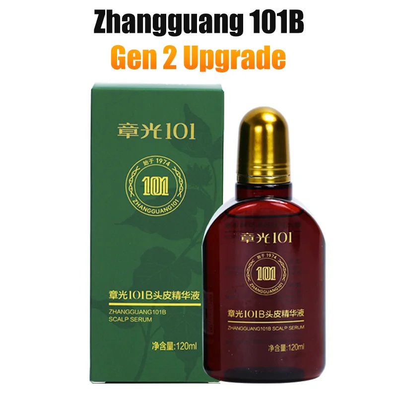 Zhang Guang 101B/101M Tónico antipérdida de cabello a prueba de caída 120 ml – Esencia de tratamiento a base de hierbas, aceite de control, 100% auténtico