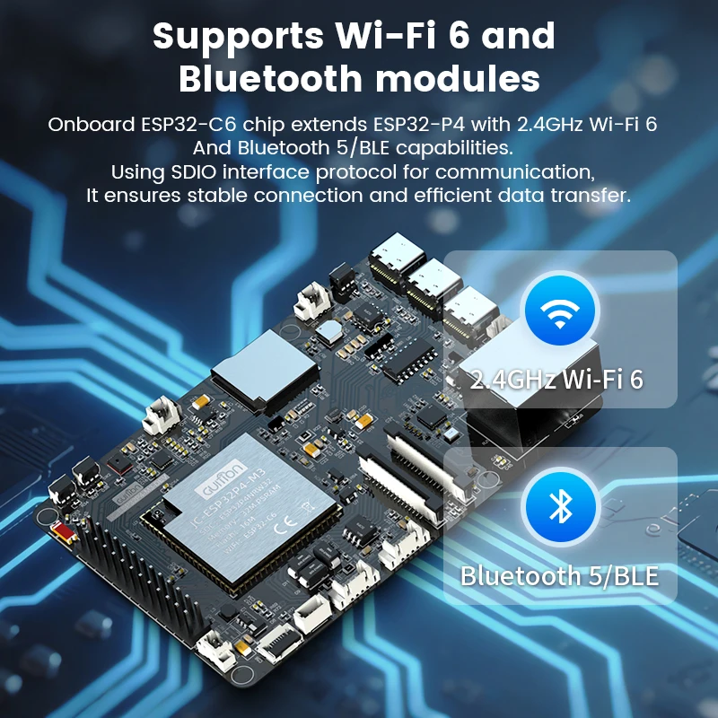 Placa de desarrollo ESP32-P4+ESP32-C6 Placa Xiaozhi |   Placa central IoT de alto rendimiento RISC-V