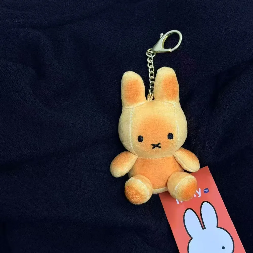 Llavero Decorativo con Colgante de Cabeza de Conejo Miffy Kawaii, Accesorio para Mochila, Regalo, Juguete