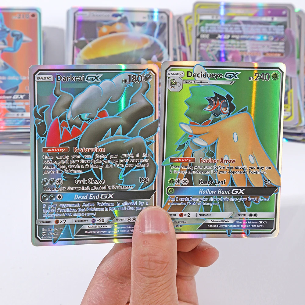 Tarjetas de Pokémon en inglés de 20 piezas, equipo GX Tag Vmax EX Mega Shining, juego de batalla, tarjetas coleccionables, juguetes, regalos para niños