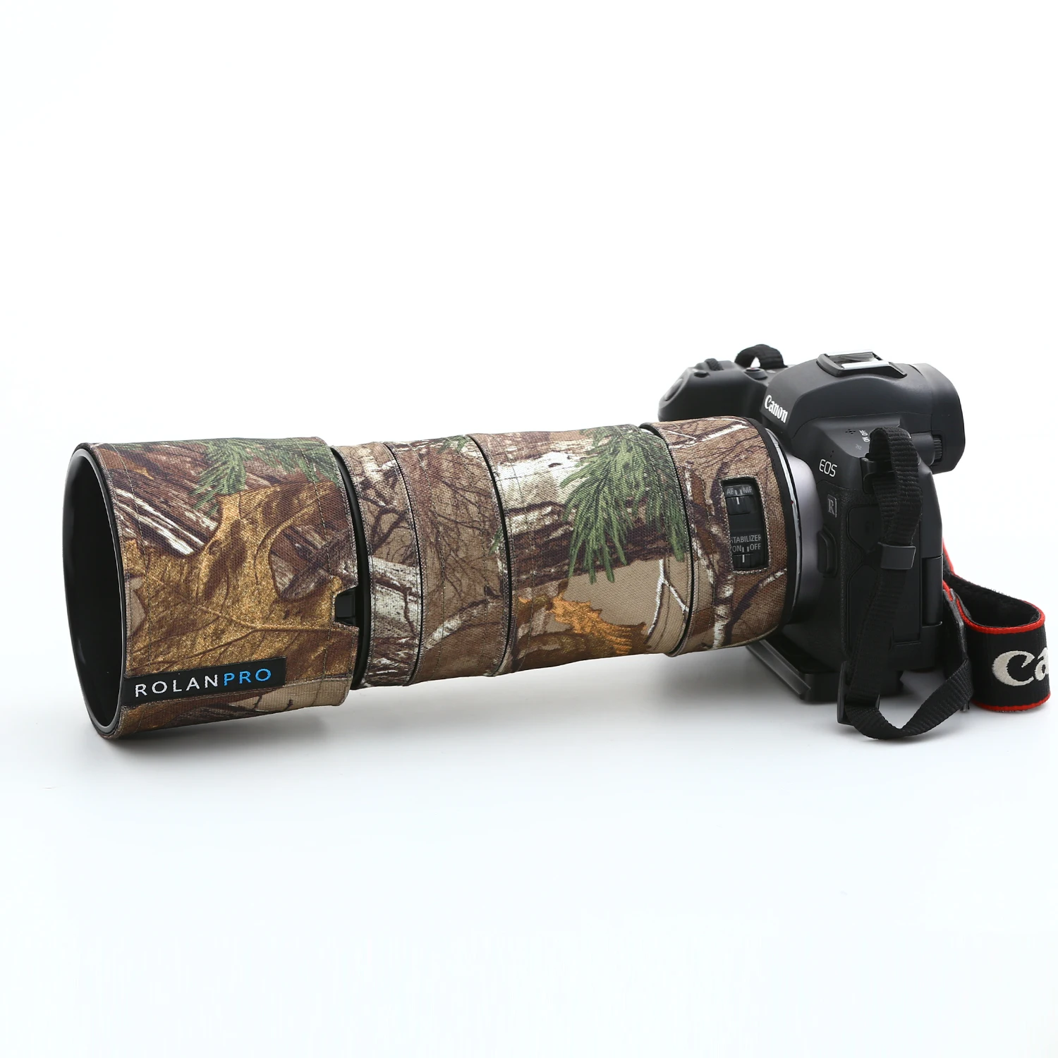 ROLANPRO-abrigo de lente impermeable para Canon RF 100-400mm F5.6-8 IS USM, cubierta de lluvia de camuflaje, funda de lente para Canon RF 100 400mm