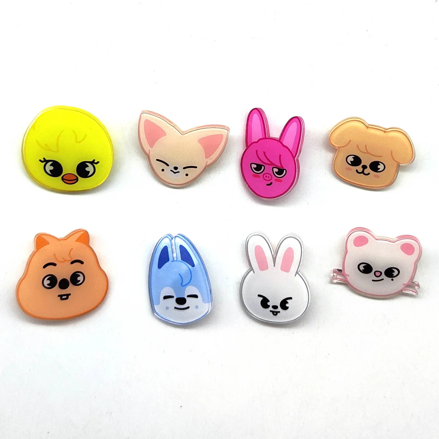 8 unids/set KPOP broche acrílico Pin accesorios lindo accesorio de moda para ropa y mochilas regalos para fanáticos