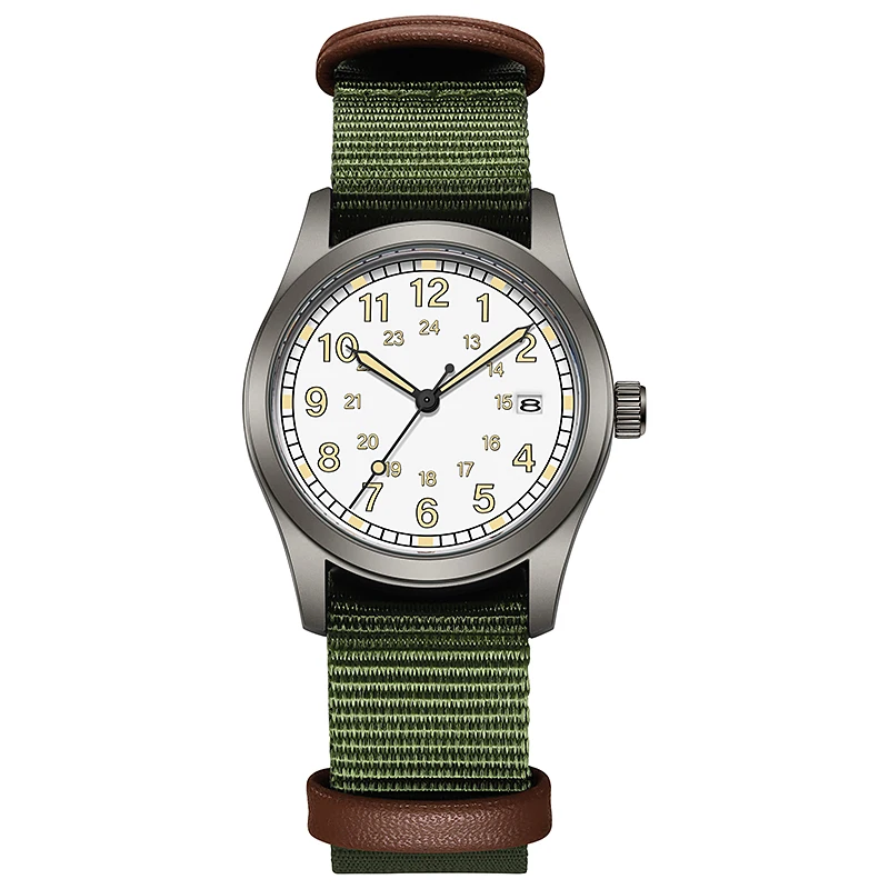 Reloj de Pulsera para Mujer TPW 2026, Caja de 34 mm, Correa de Tela de Fácil Lectura, Pantalla de 24 Horas, Función de Día, Movimiento de Cuarzo, Luminoso