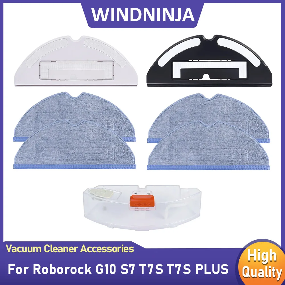 Piezas de repuesto para el tanque de agua y paños de mopa para Roborock S7 T7S T7S PLUS G10, soporte para mopa de robot aspirador, accesorios para el tanque de agua