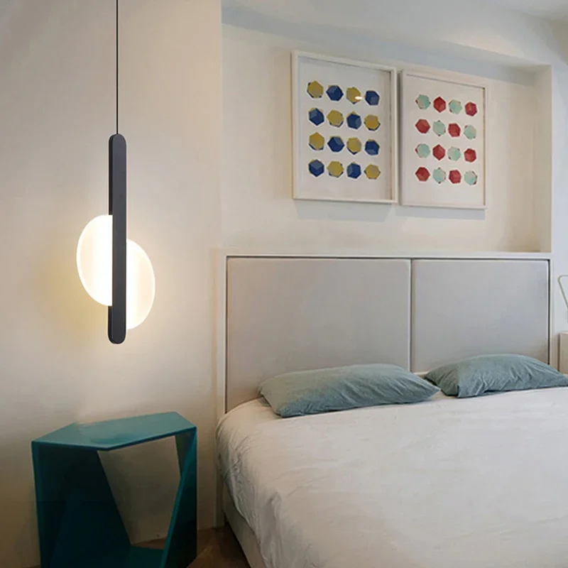 Luces colgantes LED, lámpara colgante moderna, candelabros, iluminación interior, decoración del hogar para sala de estar, dormitorio, lámpara de noche