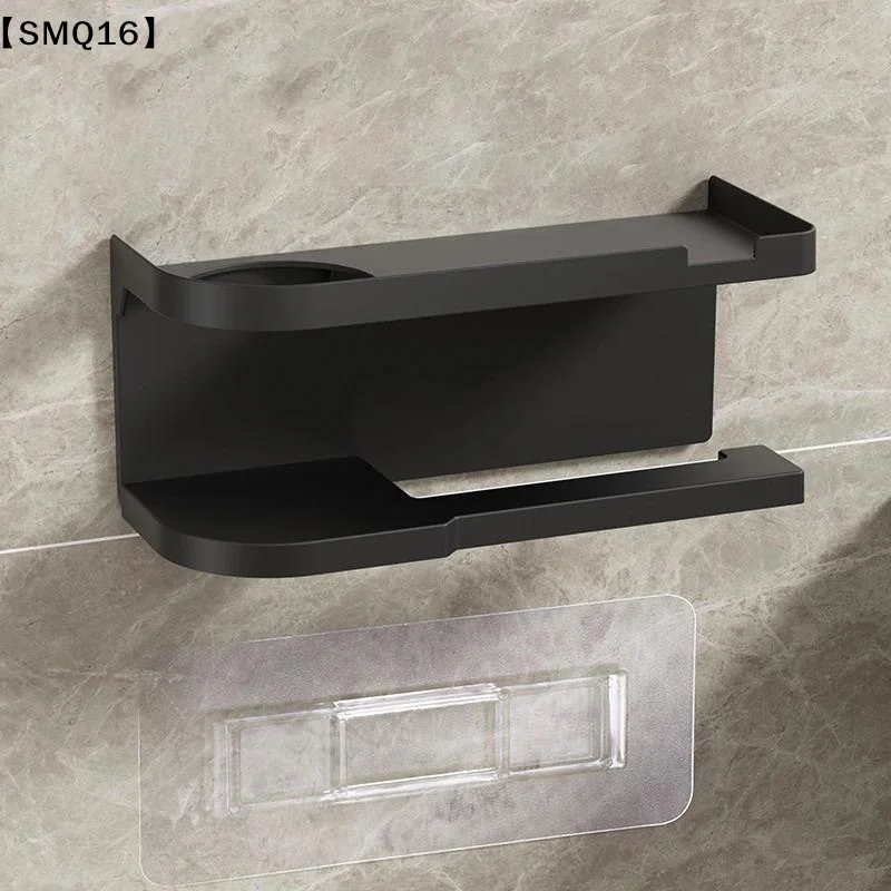 Soporte para papel higiénico, estante de almacenamiento de plástico, soporte para toallas de cocina, botellas de condimentos, almacenamiento de rollos de papel para pared del baño【SMQ】
