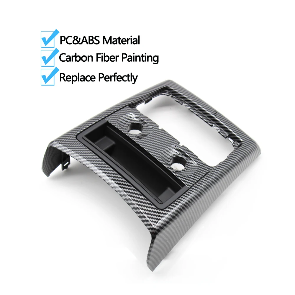Rejilla de ventilación de aire acondicionado trasero mejorada, marco exterior, cubierta de Cenicero, reemplazo embellecedor para BMW Serie 3 E90 E91 2005-2012