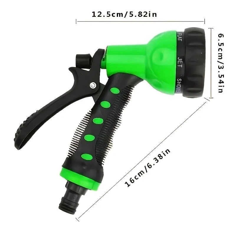 Pistola de agua de alta presión, 7 estilos, lavado de coches, manguera con boquilla ajustable para jardín, pistola de riego, manguera de césped, pulverizador de riego multifunción