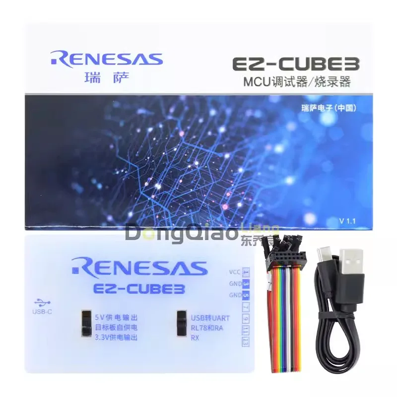EZ-CUBE3 CYRCNEZCUBE03 Renesas Programación simulador de depuración RL78 RX A placa de desarrollo
