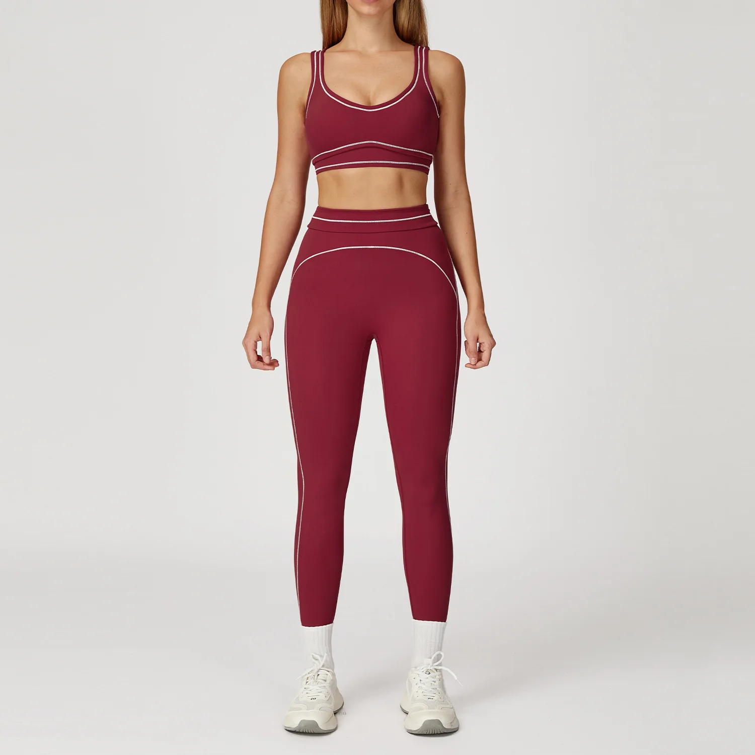 Traje de Yoga para mujer, chándal, Sujetador deportivo, Legging de cintura alta, pantalones cortos, conjunto de gimnasio, ropa de entrenamiento para correr, ropa deportiva de realce