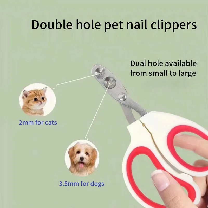 Cortauñas profesional para gatos y perros pequeños, cortador de garras para cachorros de acero inoxidable, cortaúñas para el cuidado de uñas de mascotas
