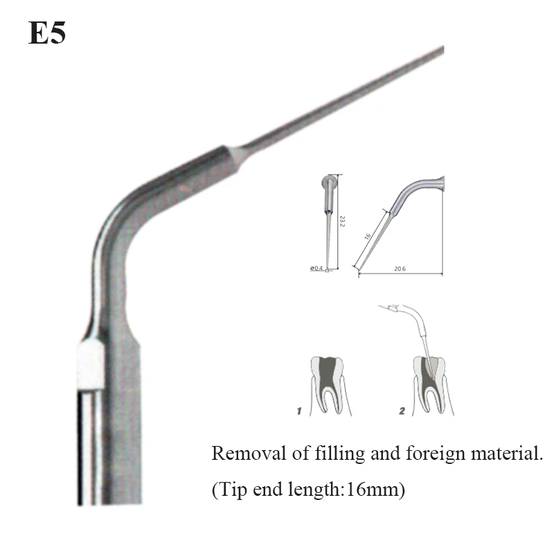 Puntas de escalador ultrasónico Dental, pieza de mano multifunción para escalado de Endo Perio, E1, E2, E3, E4, E5, EMS
