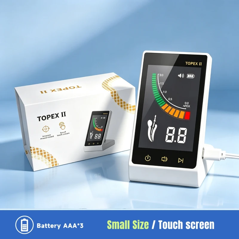 Localizador de Ápice Dental TOPEX II con Pantalla Táctil de 3.5 Pulgadas, Medidor Preciso de Longitud de Conducto Radicular, Equipo de Endodoncia para Uso en Consultorio Dental