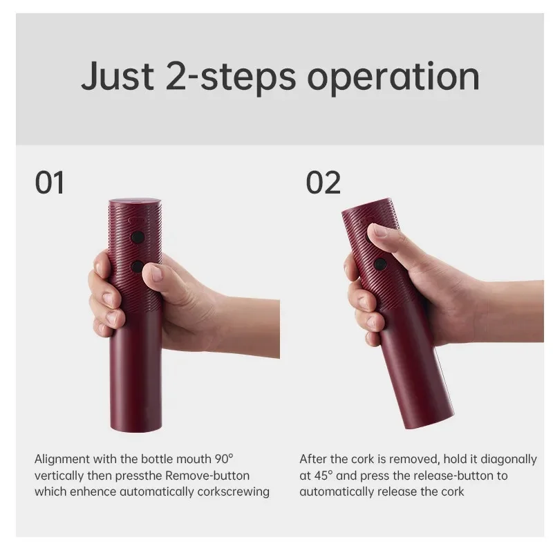 Abridor de botellas de vino eléctrico, sacacorchos automático para vino, abridor de vino recargable, herramientas para vino con un solo clic, productos de cocina y Bar