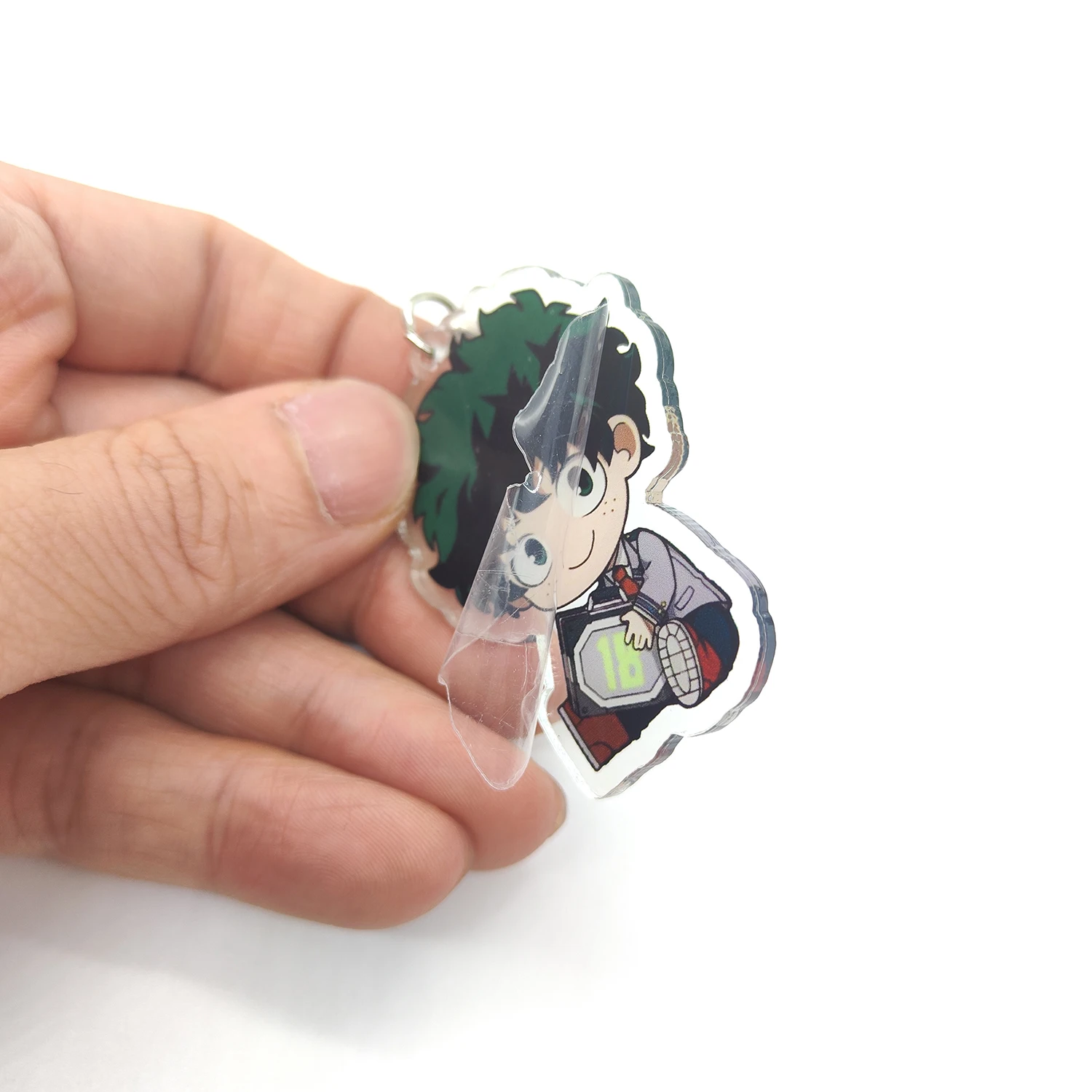 8 unids/set llaveros de Anime My Hero Academy llavero acrílico Izuku Bakugo Katsuki accesorios colgantes lindos regalos de dibujos animados al por mayor