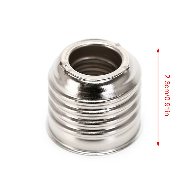 Portalámparas plateado de 5 piezas, adaptador de portalámparas E27 a E14, convertidor de enchufe de bombilla, extensor de enchufe de luz Led de 250V, nuevo