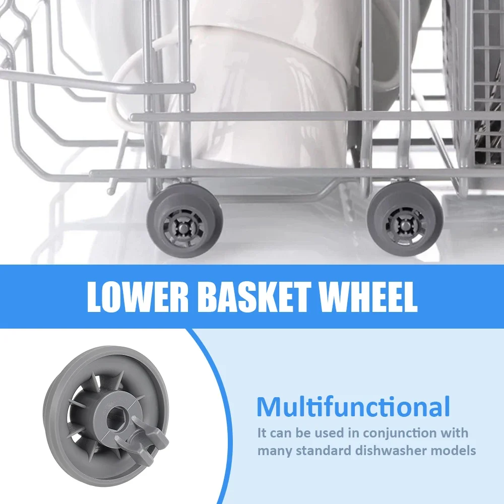 Ruedas para Cesta Inferior de Lavavajillas, 8 Piezas, Repuestos para Lavavajillas Bosch/Balay/Siemens/Neff