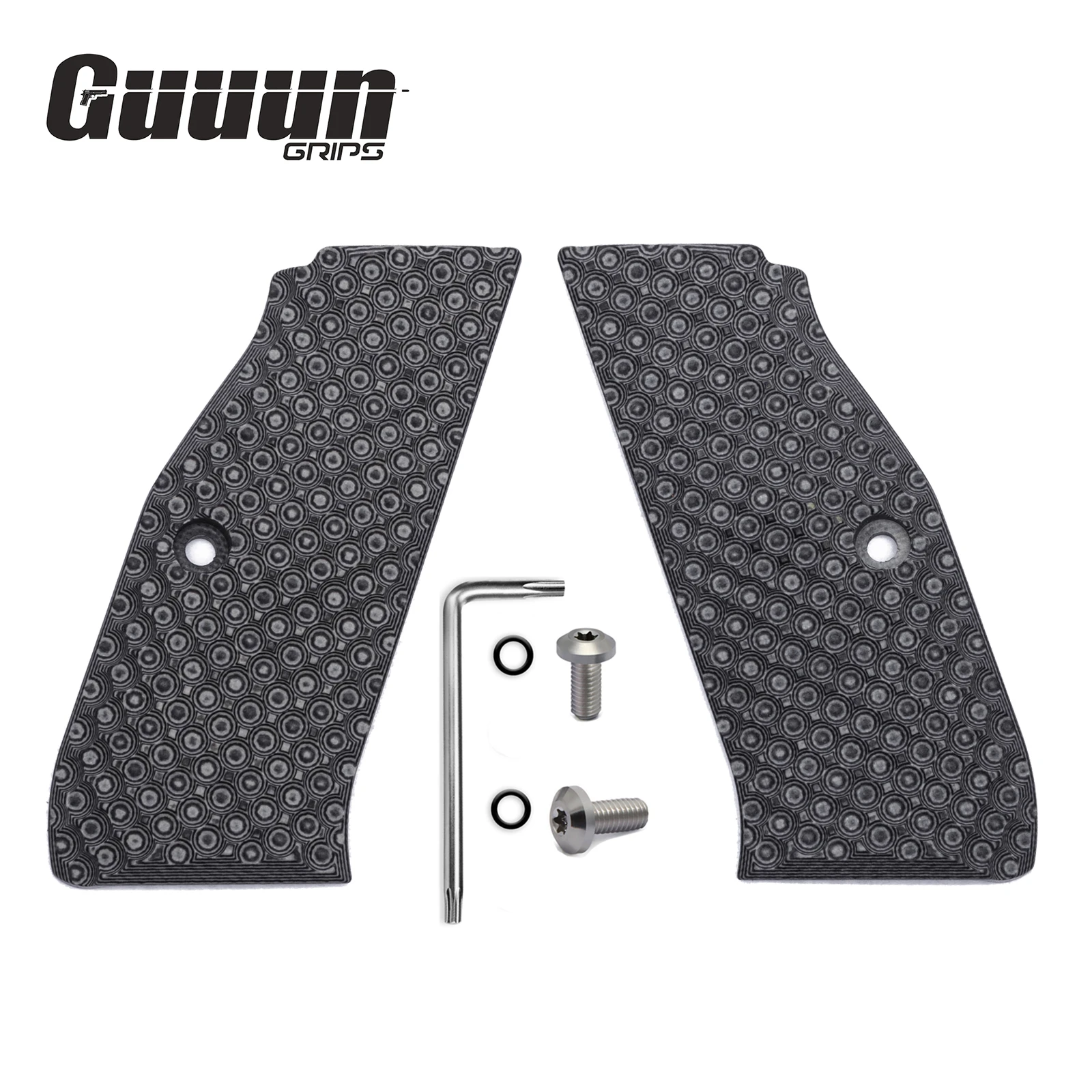 Empuñaduras Palm Swell Guuun G10 para CZ Shadow 2 / CZ-75, Textura Táctica con Hoyuelos
