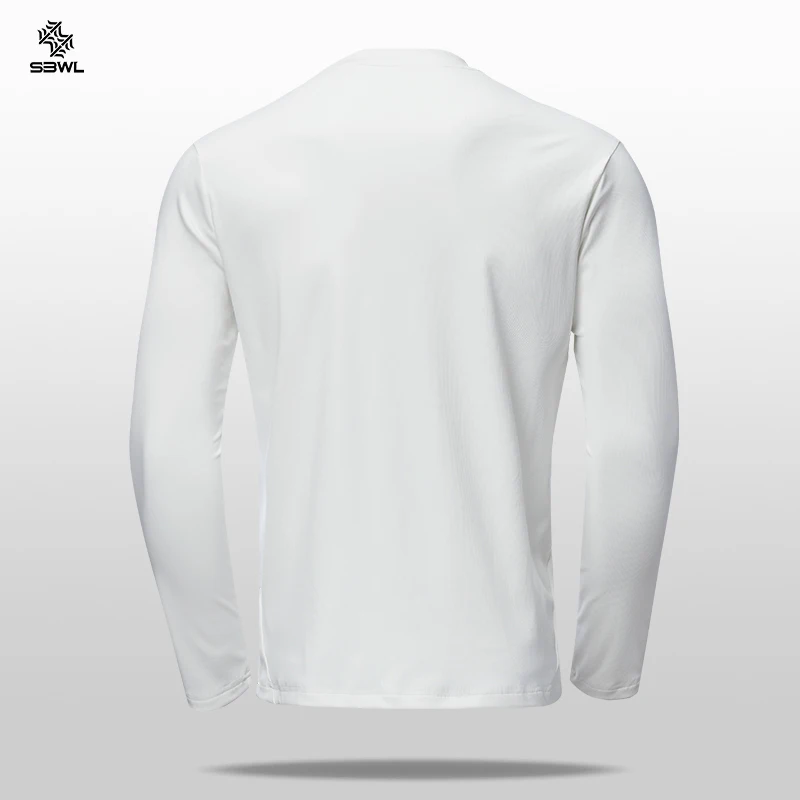 SBWL Camiseta Deportiva de Manga Larga para Otoño e Invierno, de Alta Calidad, para Actividades al Aire Libre, Cálida por Dentro, con Elástico, para Correr, Fitness, Camiseta Base