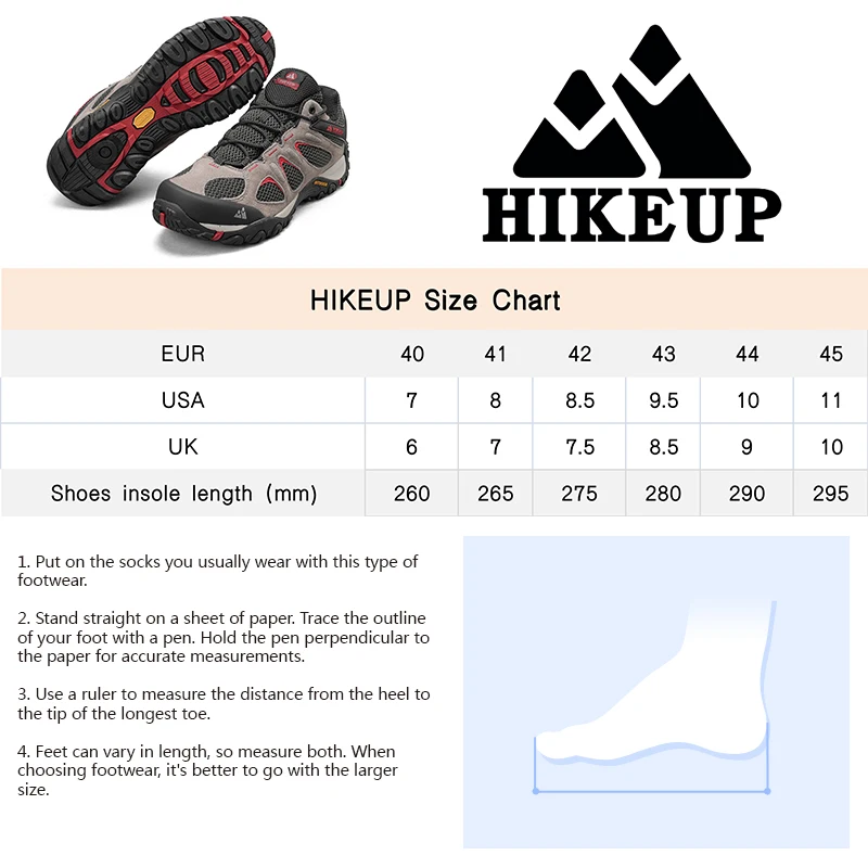 HIKEUP-zapatos de senderismo de cuero para hombre, calzado deportivo resistente al desgaste, con cordones, para escalada, Trekking y caza, novedad