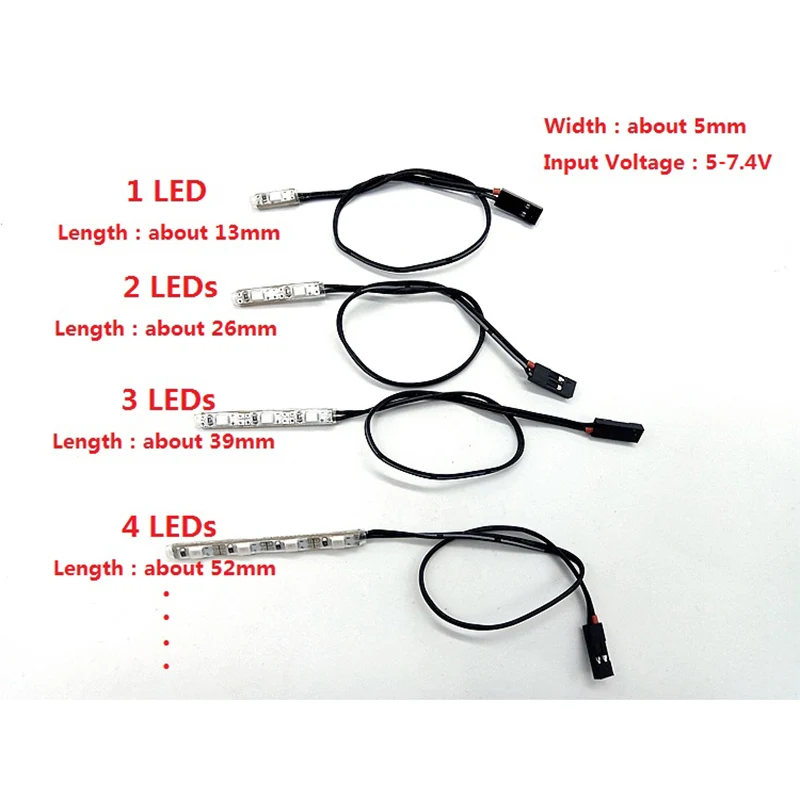 Barra de Luces LED para Modelos de Autos a Escala 1/10, Barra de Luces Intermitentes para Auto Traxxas TRX4, Auto de Escalada 1/14, Auto de Derrape, Camioneta RC Tamiya, para Scania 770S