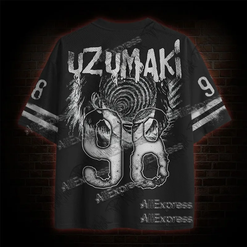 (ZZ) Nueva serie Dark, camiseta de malla de secado rápido estilo urbano, camiseta deportiva transpirable con cuello en V para adultos, elegante y cómoda
