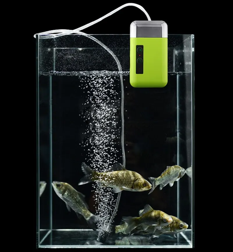Bomba de aire bomba de oxígeno de agua con sensor multi-función recargable al aire libre pesca aparejos de pesca