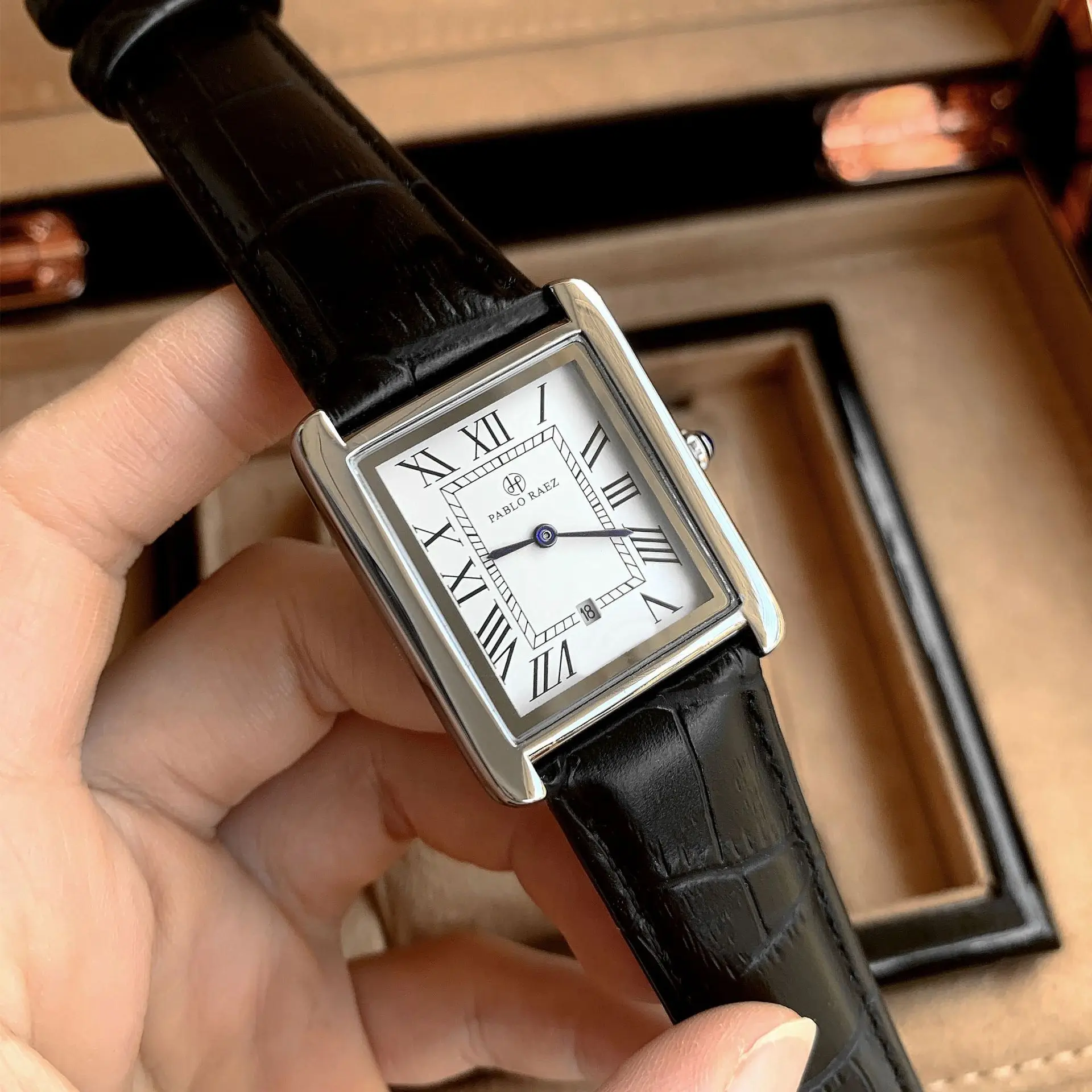Reloj de Hombre, Estilo Ejecutivo, Retro, Clásico, con Calendario, Marca de Lujo, Correa Resistente al Agua, Reloj de Cuarzo, Regalo