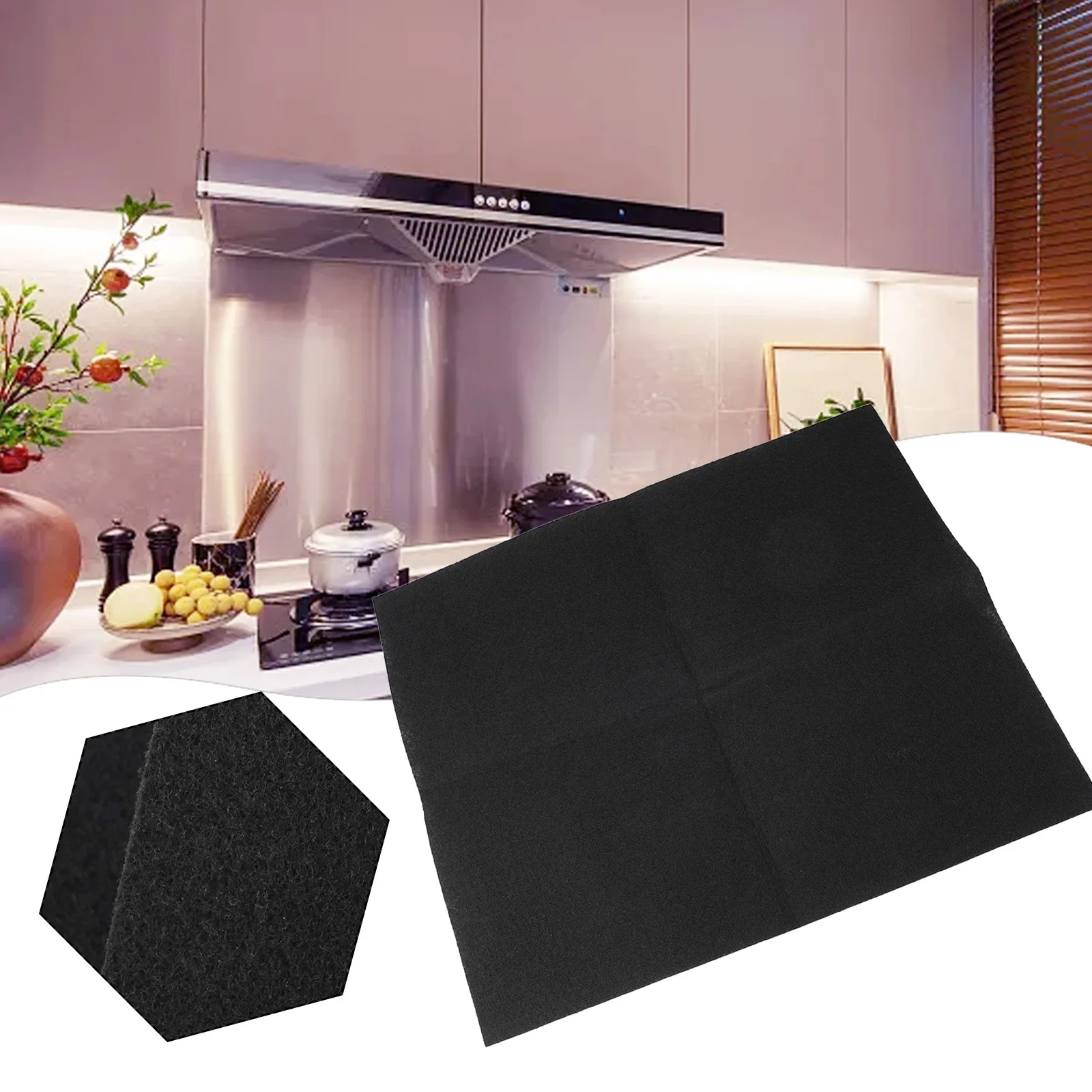 Filtro de carbón activado para Campana Extractora de 57x47cm, algodón adecuado para todas las campanas extractoras, accesorios para purificadores de aire, tela de filtro purificador