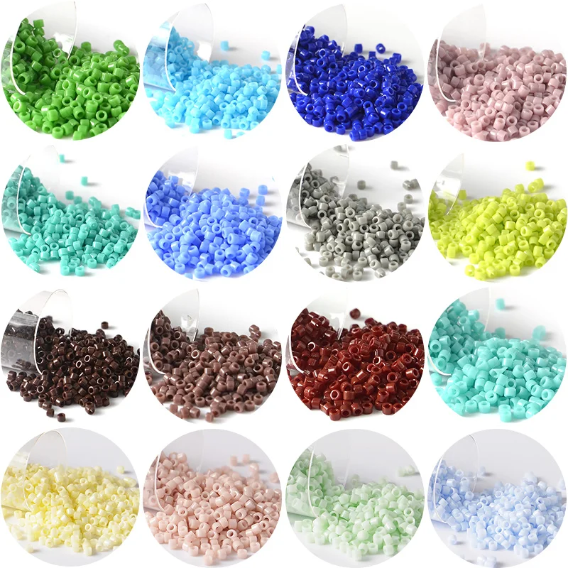 11/0 Miyuki Japón Delica Beads colores de acabado no Extra cuentas de semilla de vidrio para manualidades DIY joyería fabricación de pulseras