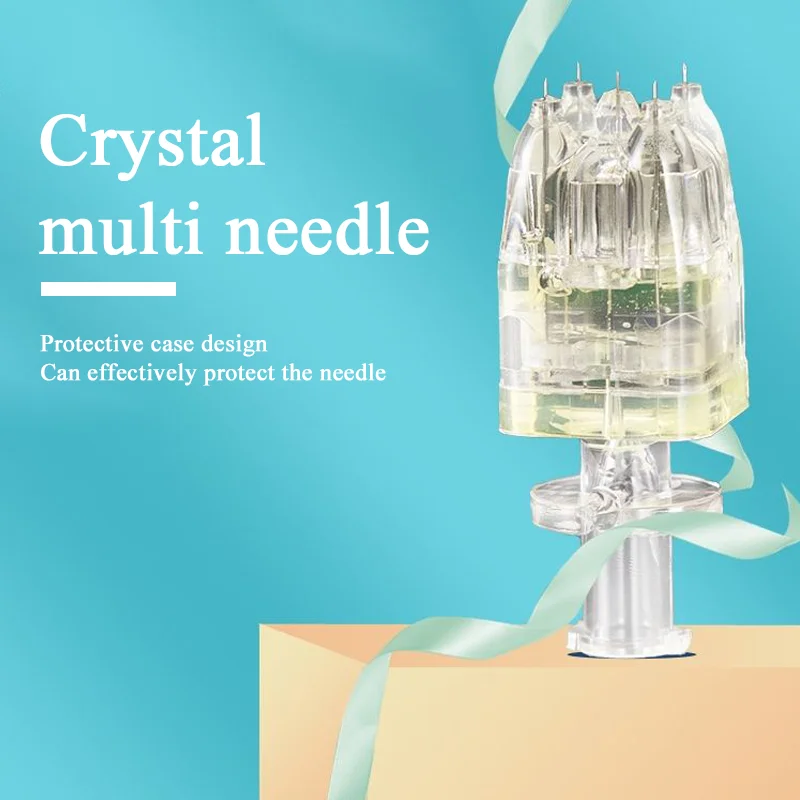Cartucho de Mesoterapia de 32G 2.0 Crystal Multi con 5 Agujas, Estéril, 5 Puntas, Nano Aguja, Micro Aguja