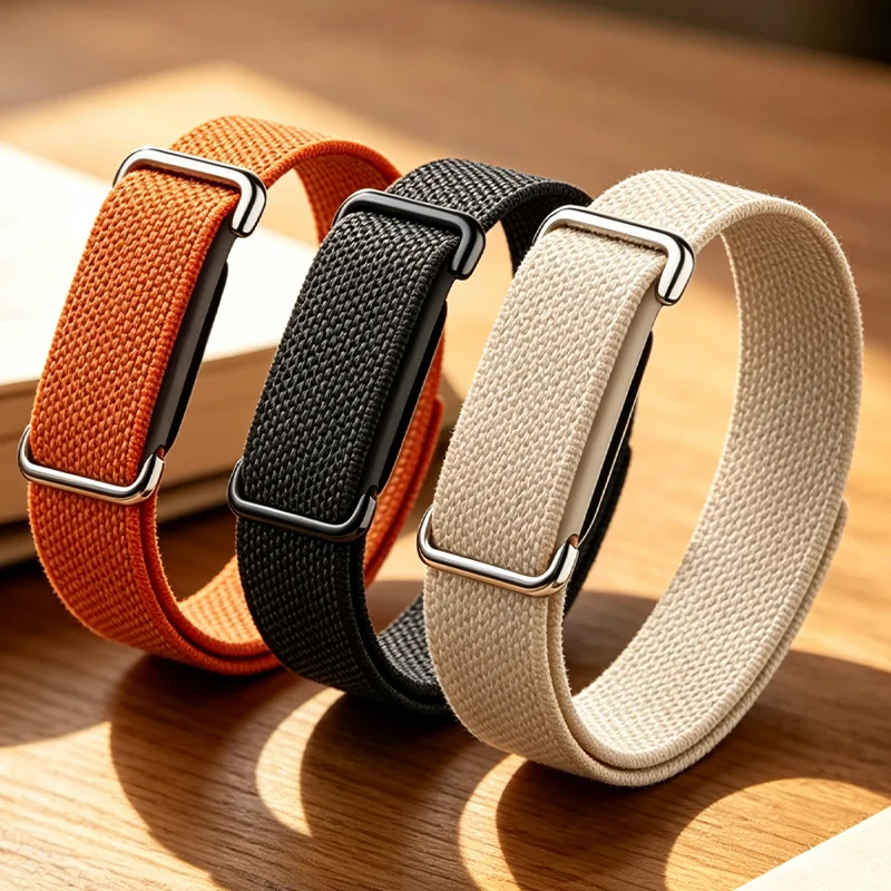 Caja de metal + correa de nailon oficial para Google Fitbit Air, pulsera deportiva transpirable, accesorios para Google Fitbit Air