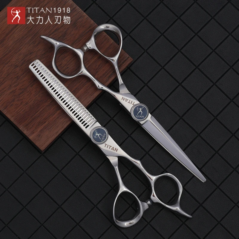 Tijeras de peluquería Titan, tijeras de peluquería profesionales, tijeras de corte y adelgazamiento, 5,5 pulgadas, 6,0 pulgadas, 6,5 pulgadas