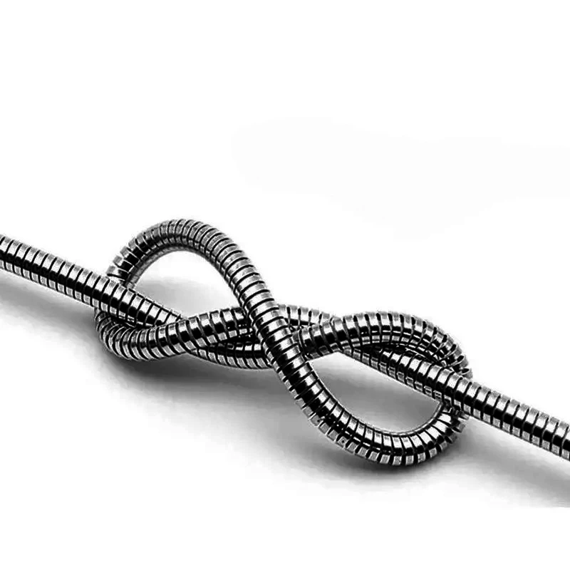 Cable de datos de carga tipo C de 66W, 6A, resorte de Metal trenzado para Xiaomi 12Pro K60 Samsung S6 S7 Huawei P40 P60, Cable USB C para teléfono Android